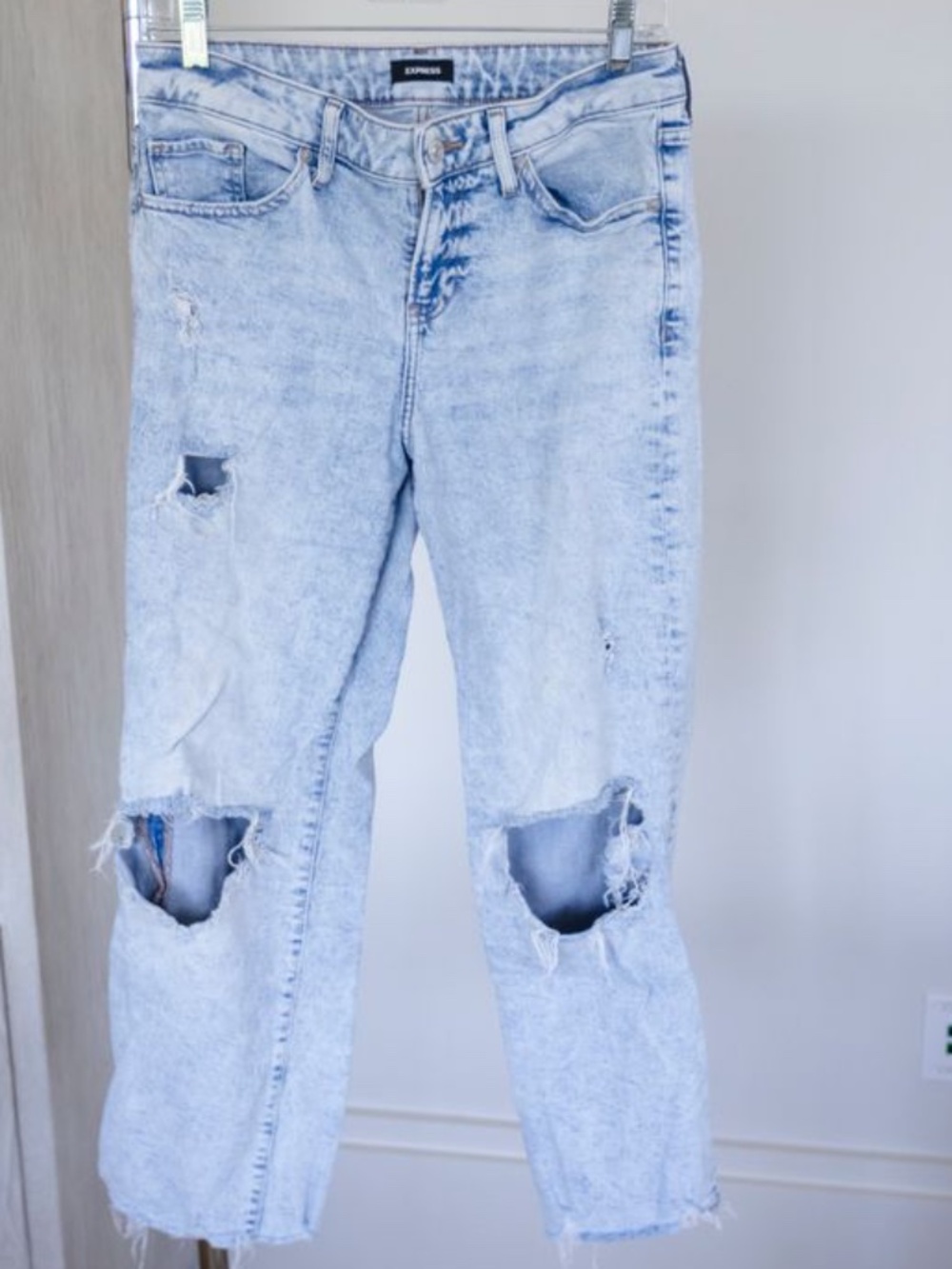 Express Distressed 90's Ankle Boot Jeans